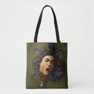 Medusa hoofd Caravaggio schilderij kunst mythologi Tote Bag