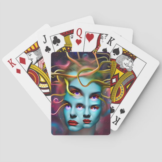Medusa Hypnosis, mythologie Mystische creatie Pokerkaarten (Achterkant)