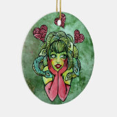 Medusa                                             keramisch ornament (Rechts)