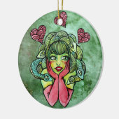 Medusa                                             keramisch ornament (Links)