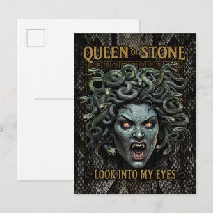 Medusa Koningin van Steen Ansichtkaart Briefkaart
