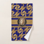 Medusa luxe Baroque Gold en Blue Bad Handdoek (Handdoek)