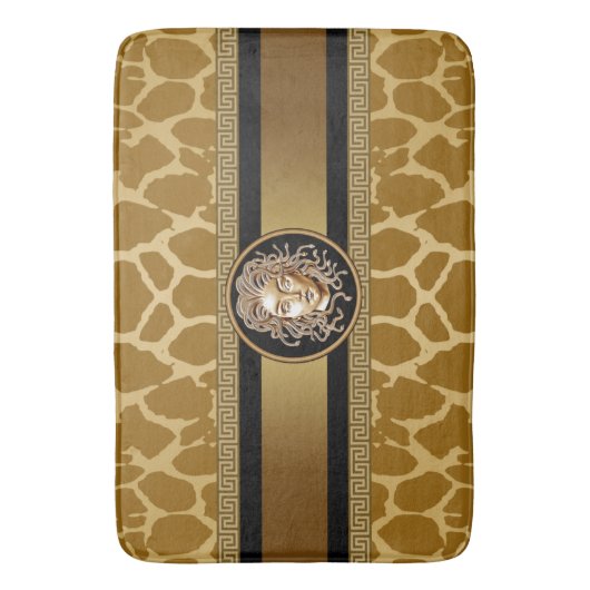 Medusa luxe Giraff Print Bath Mat (Voorkant Verticaal)