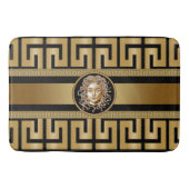 Medusa luxe zwart-wit en gouden bath mat (Voorkant)