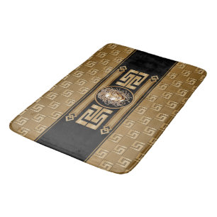 Medusa Luxury Black & Gold Badmat