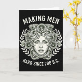 Medusa Maakt Mannen Hard Sinds 700 V Chr. Grieks G Kaart (Gele Bloem)