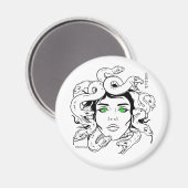 Medusa  magneet (Voorkant / Achterkant)