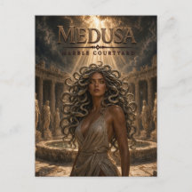 Medusa Marmeren Binnenplaats Donkere Bioscoop