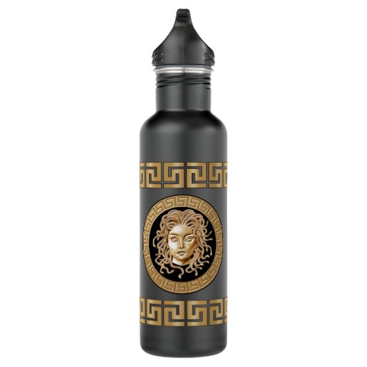 Medusa Medallion Gold Waterfles (Rechts)