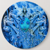 Medusa Metamorfose Ronde Button 6,0 Cm (Voorkant)