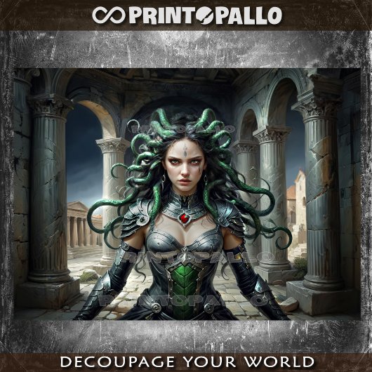 Medusa Myth: Tijd voor Poseidon om zijn rekening t Tissuepapier