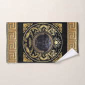 Medusa Noire Griekse Key Designer's Bad Handdoek (Handdoek)