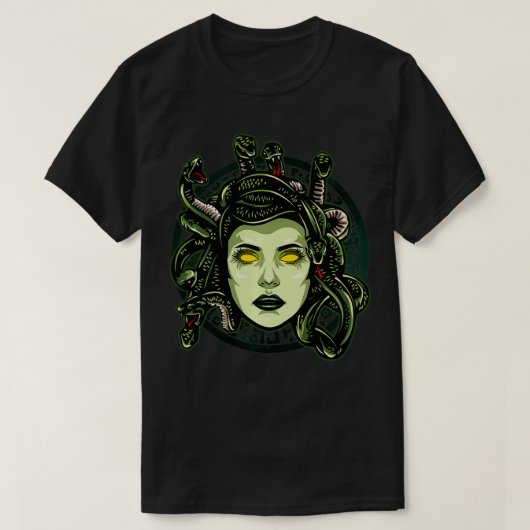 Medusa Oude Griekse mythologie goden en monsters T-shirt (Design voorkant)