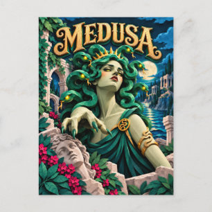 Medusa, Papierknip Monster Briefkaart
