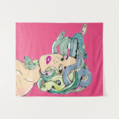 Medusa-Pop Wandkleed (Voorkant (horizontaal))