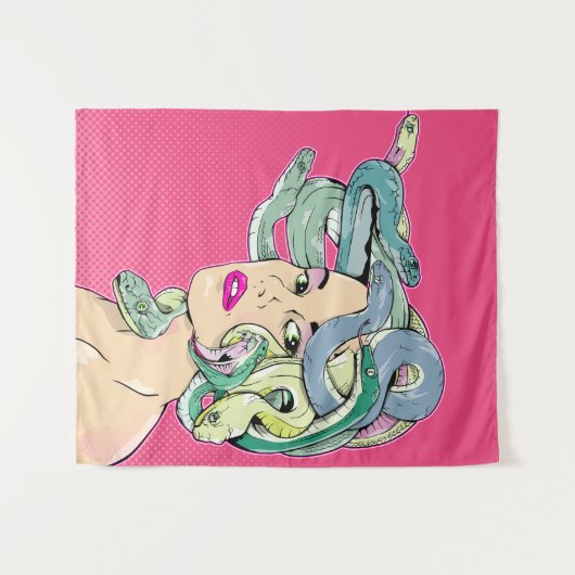 Medusa-Pop Wandkleed (Voorkant (horizontaal))