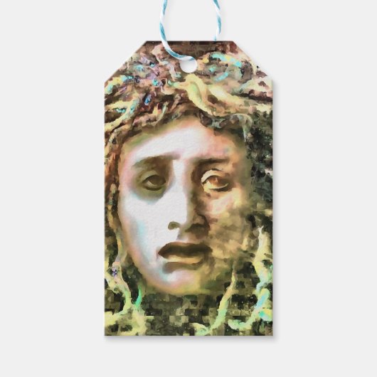Medusa Portret van een Gorgon Cadeaulabel (Voorkant)