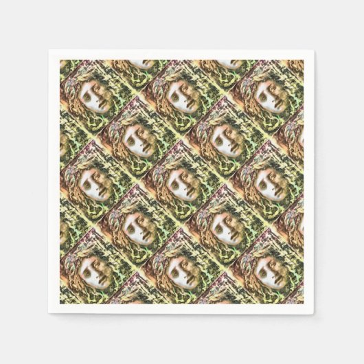 Medusa Portret van een Gorgon Servet (Voorkant)