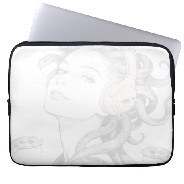 Medusa - poseer voor de camera. laptop sleeve (Voorkant)