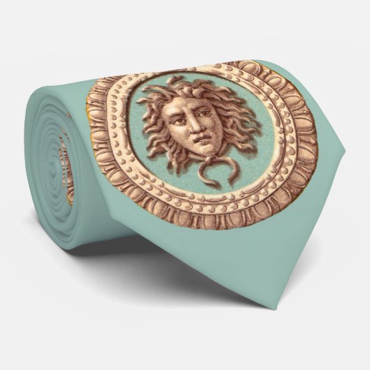 Medusa print  stropdas (Opgerold)