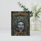 Medusa Queen of Stone Briefkaart (Staand voorkant)