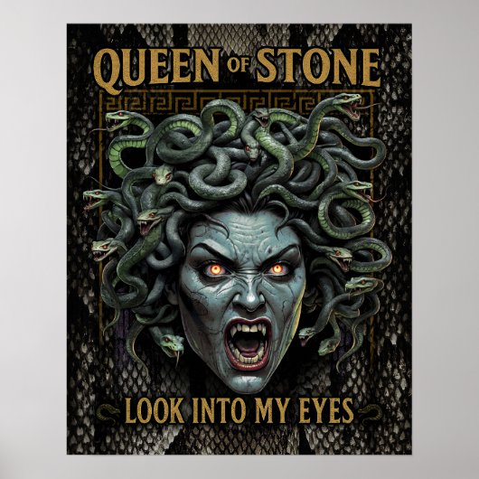 Medusa Queen of Stone Poster (Voorkant)