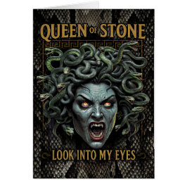 Medusa Queen of Stone Wenskaart - 