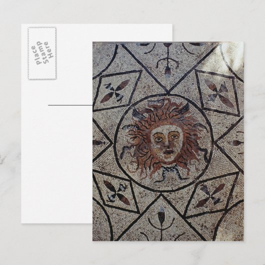 Medusa, Romeins mozaïek uit het huis van Orpheus Briefkaart (Voorkant / Achterkant)