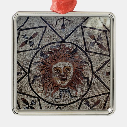 Medusa, Romeinse mozaïek uit het Orpheus Huis Metalen Ornament (Voorkant)