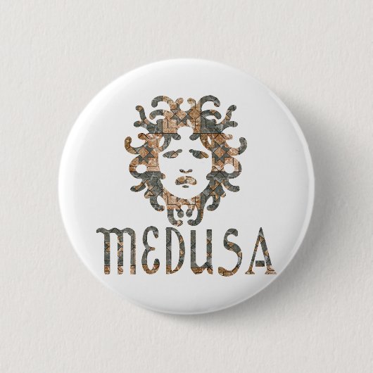 Medusa Ronde Button 5,7 Cm (Voorkant)