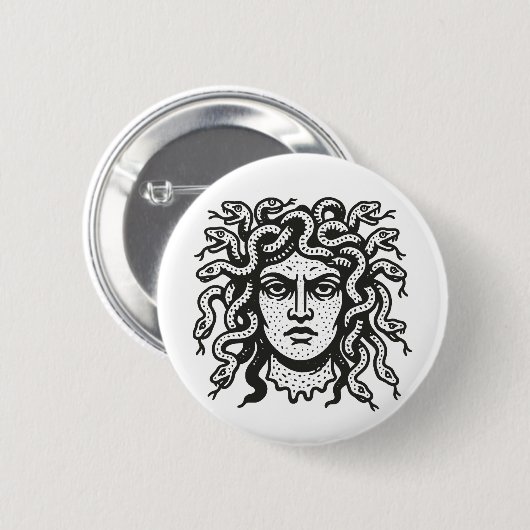 Medusa Ronde Button 5,7 Cm (Voorkant /achterkant)