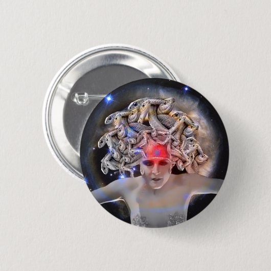 Medusa Ronde Button 5,7 Cm (Voorkant /achterkant)