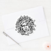 Medusa Ronde Sticker (Envelop)