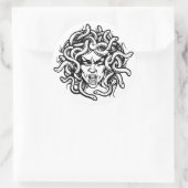 Medusa Ronde Sticker (Tas)