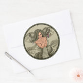 Medusa Ronde Sticker (Envelop)