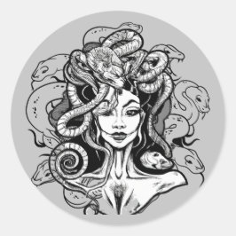 Medusa Ronde Sticker