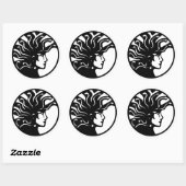 Medusa Ronde Sticker (Vel)