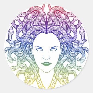 medusa ronde sticker