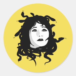 Medusa Ronde Sticker