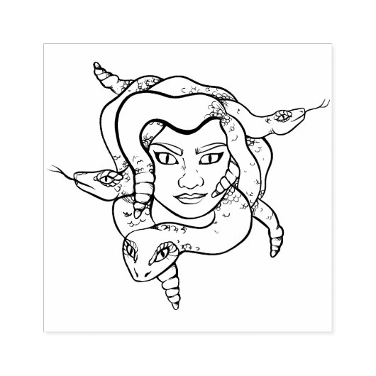 Medusa Rubberstempel (Afrduk)