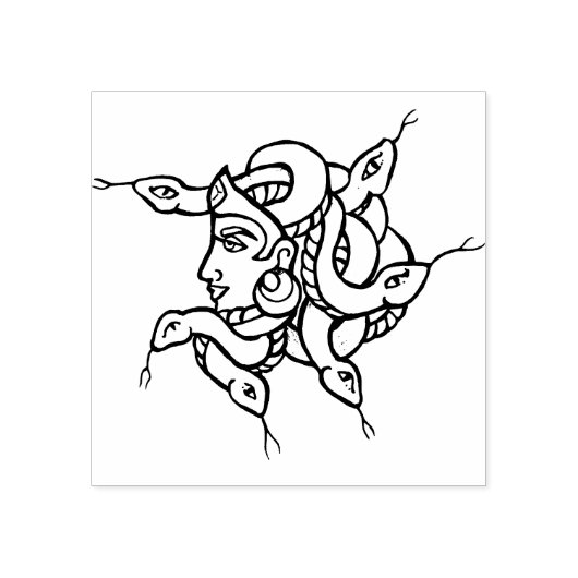 Medusa Rubberstempel (Afrduk)
