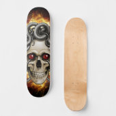 Medusa Schedel Persoonlijk Skateboard (Voorkant)