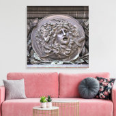 Medusa-schild van Athena Canvas Afdruk (Insitu (Woonkamer))