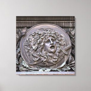 Medusa-schild van Athena Canvas Afdruk
