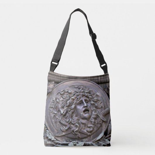 Medusa-schild van Athena Crossbody Tas (Voorkant)