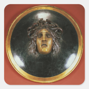 Medusa-schild Vierkante Sticker