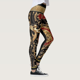 Medusa, Serafijnen en Griekse Sleutel Klassieke On Leggings