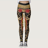 Medusa, Serafs en Griekse Key Klassieke Ontwerper Leggings (Voorkant)