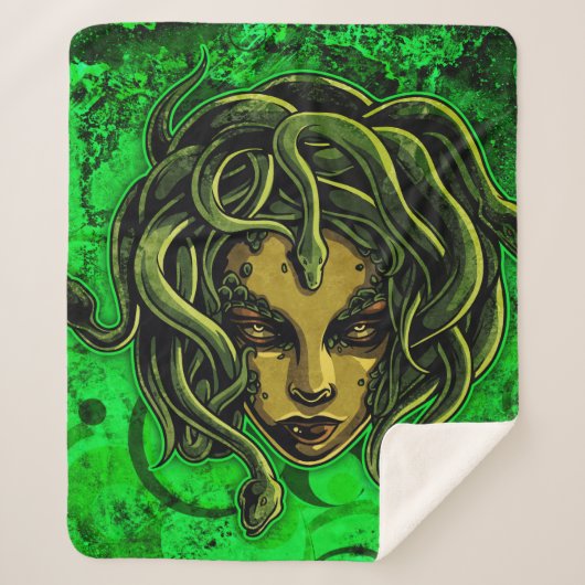 Medusa Sherpa Deken (Voorkant)