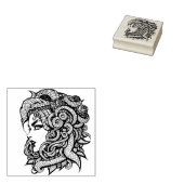 Medusa slangen geweldige gorgons feminist rubberstempel (Gestempeld)
